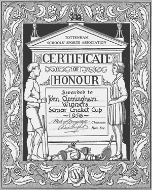 Cricket certificate